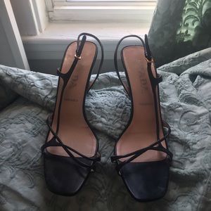 Prada strappy sandals 8.5